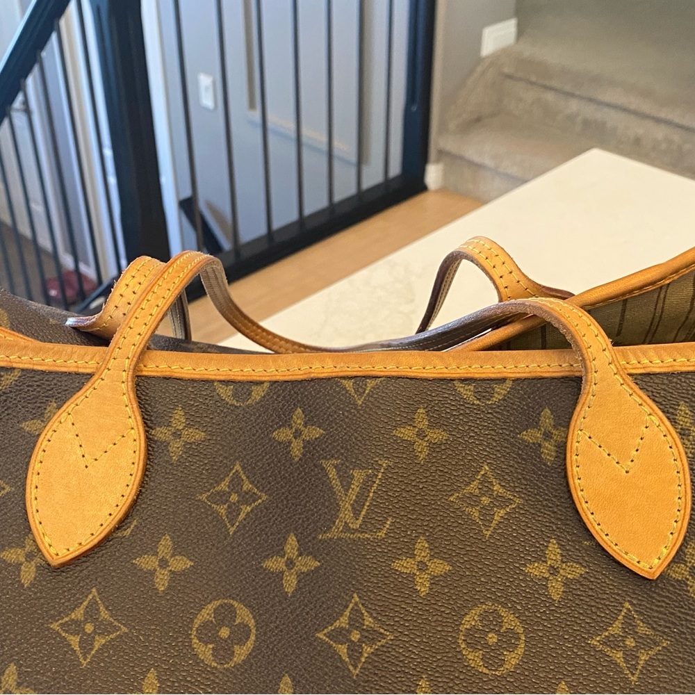 Louis Vuitton Brown Monogram Tote - Picture 9 of 10